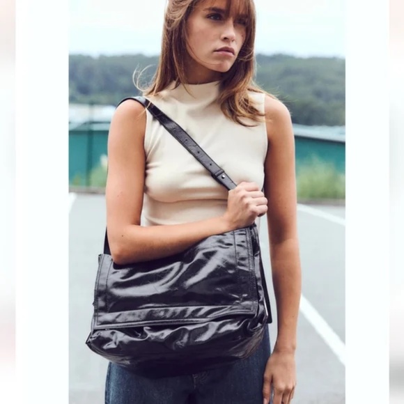 ZARA Embellished Flap Bag - Black - Picture 1 of 8